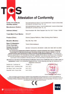 TCS CE Sertifikası